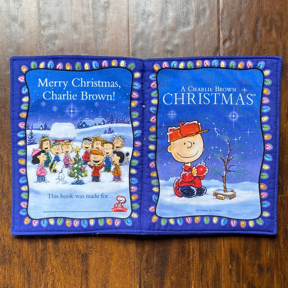 Peanuts A Charlie Brown Christmas -Fabric Plush Children’s Book - Picture 2 of 9